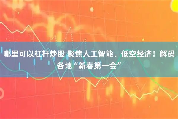 哪里可以杠杆炒股 聚焦人工智能、低空经济!解码各地“新春第一会”
